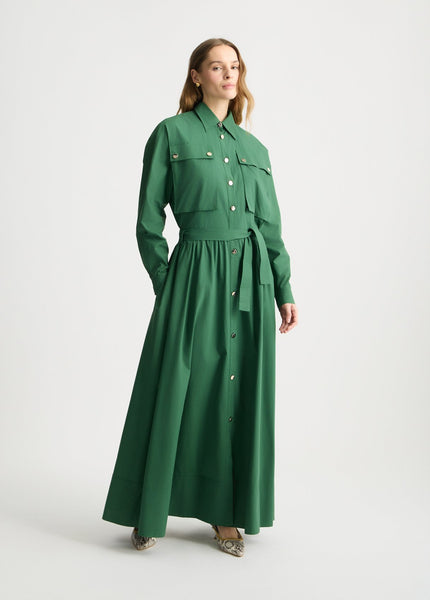 ワンピース LIU JO Woman Dress Green CA5293TS246 X0665 CA5293_TS246_X0665_1_X_grande.