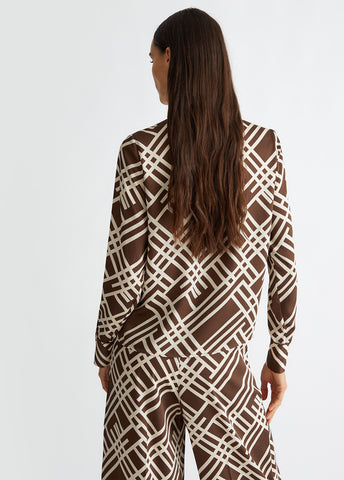 CF4177TS531N961942-brown geometric print