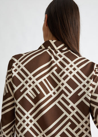 CF4177TS531N961942-brown geometric print