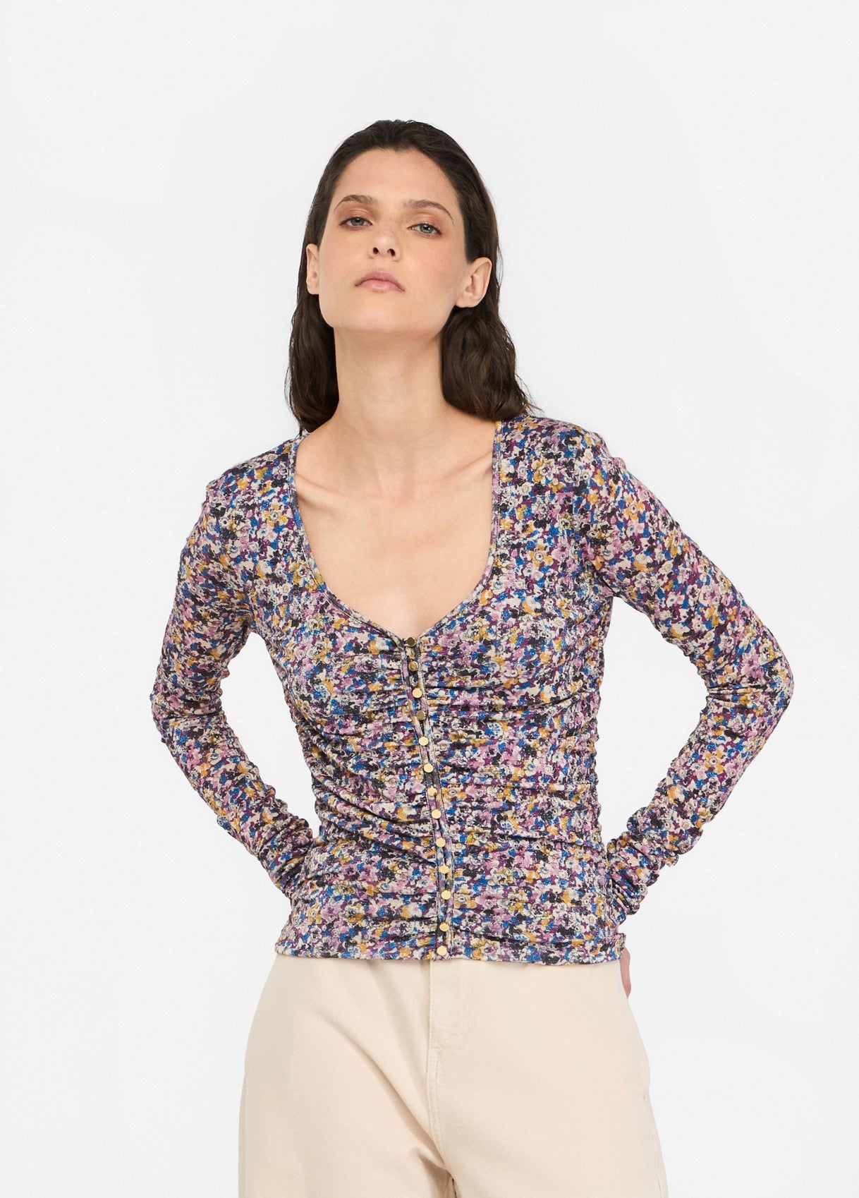 MF5081J3821M9993XS-Provençal flowers print