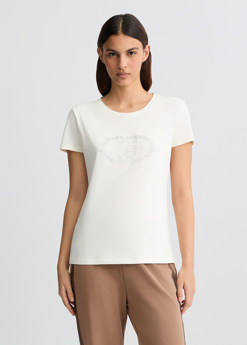 Tシャツ・カットソー LIU JO Woman T-Shirt Brown WA5126MAG87 60920 LIU JO: Top woman - Brown | Liu Jo t-shirt WA5126MAG87