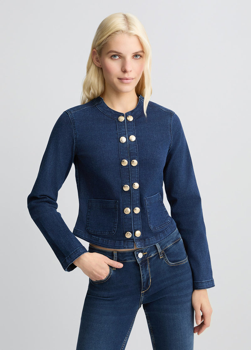 ジャケット LIU JO Women Jackets WA5131T4818 9481 BLUE Liu Jo Kurtka damska WA5131T481809481 Błękitny Regular Fit