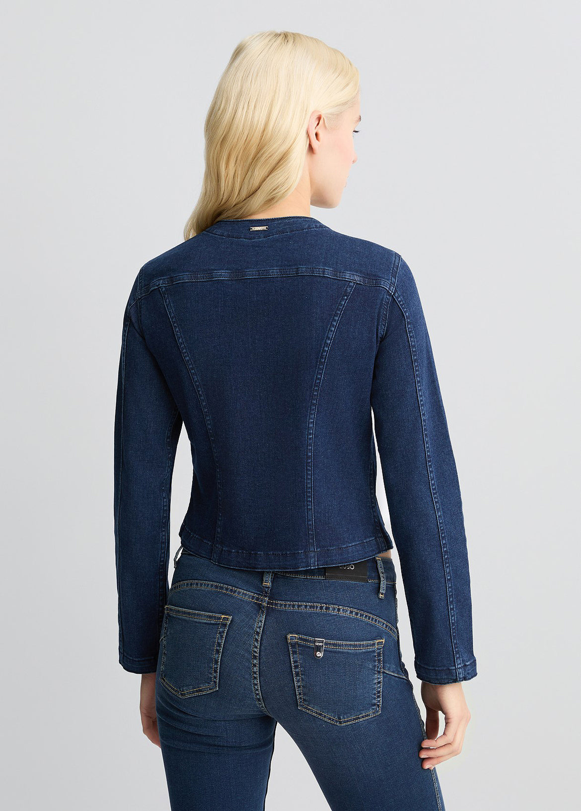 ジャケット LIU JO Woman Jacket Navy WA5528T4033 93921 LIU JO WHITE Giacca Donna WA5528T4033 93921 Blu