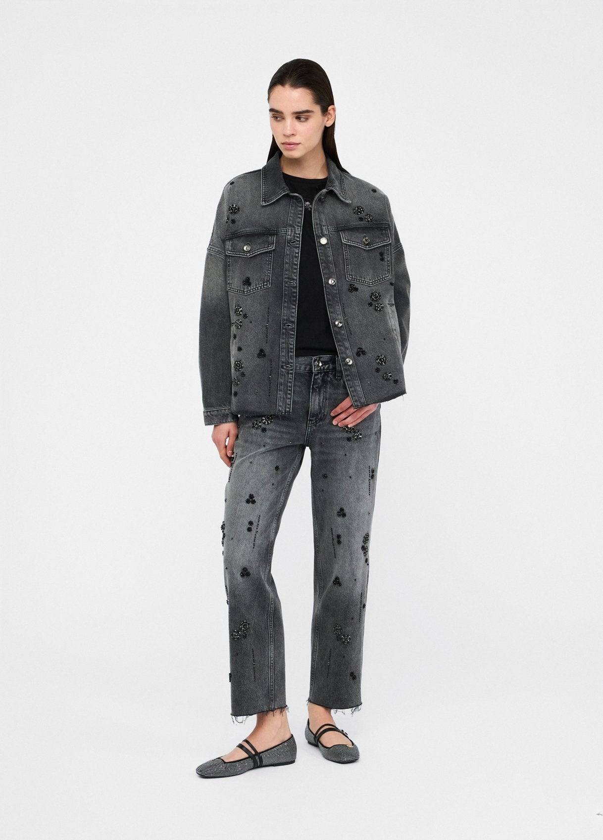 UF5111D485487455XS-black denim