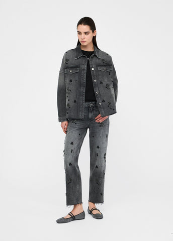 UF5111D485487455XS-black denim
