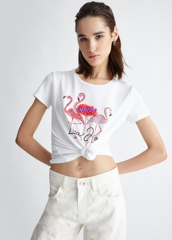 MA4336J5003N9305XS-white/flamingo print