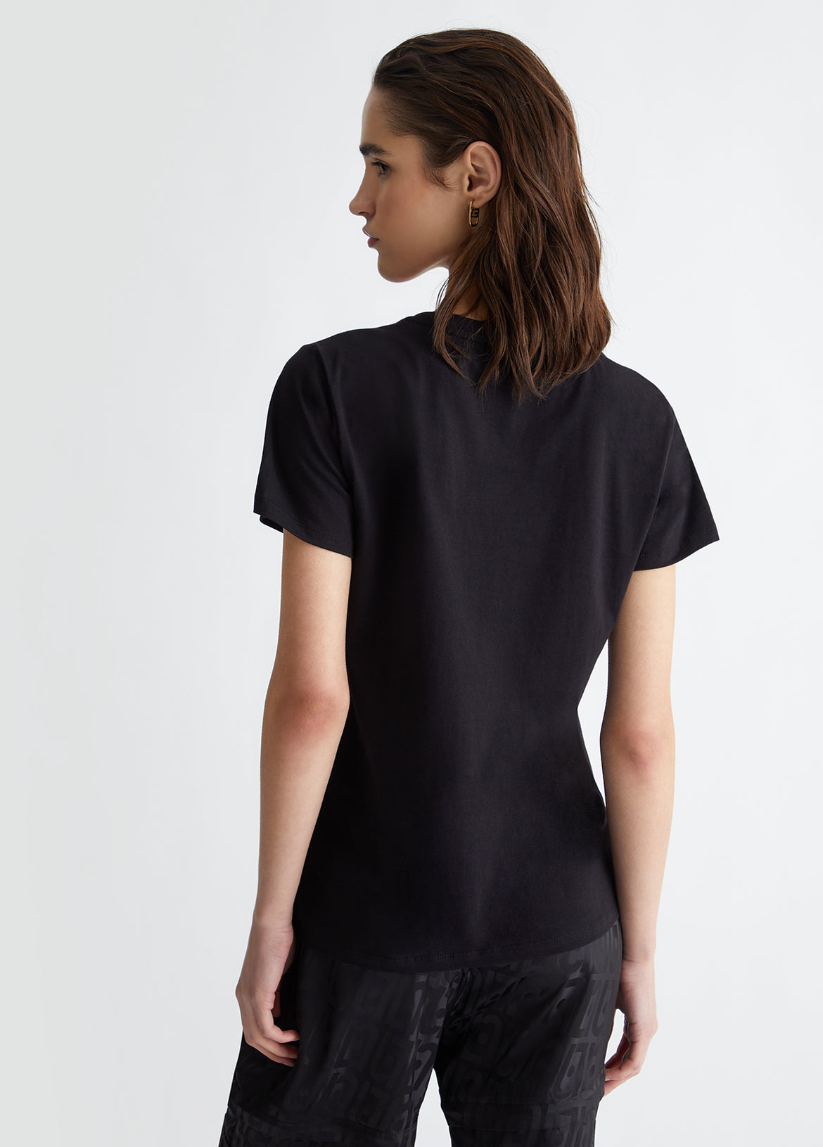 Tシャツ・カットソー LIU JO Woman T-Shirt Black WF4224J6308 22222 T-shirt donna maniche corte LIU-JO WF4224J6308 22222 - New